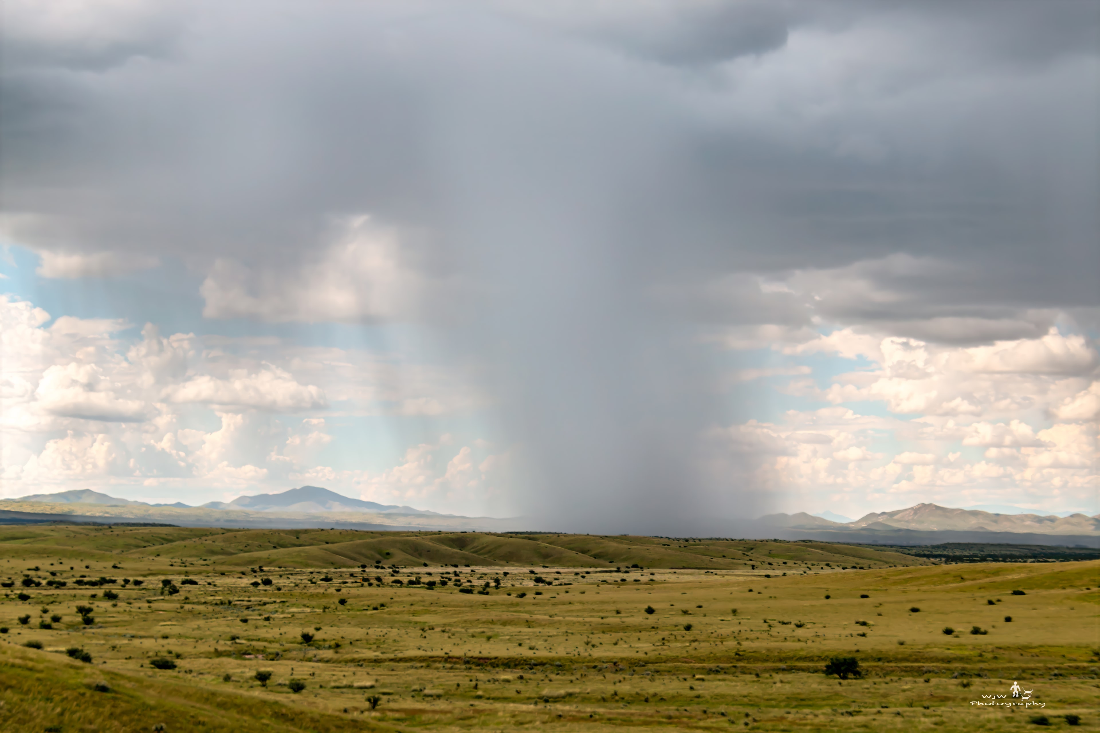 Storm rolling over Las Cienegas Mountains